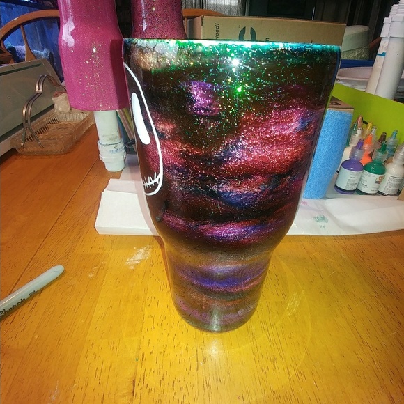 Dark galaxy skeleton tumbler - Picture 3 of 6